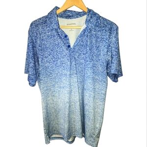 Sportek Blue Gradient Polo Shirt